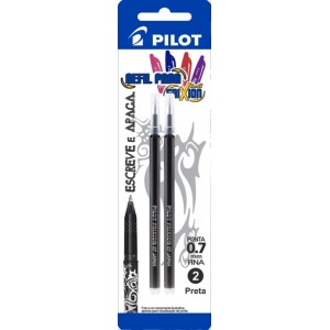 CARGA PARA CANETA APAGÁVEL FRIXION PRETA C/2 UNIDADES PILOT