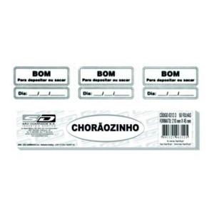 TALÃO CHORÃOZINHO PARA CHEQUE 50FLS SÃO DOMINGOS