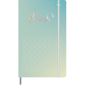 CADERNO 1/4 128X208MM 80FLS BROCHURA PONTILHADO BLUSH FORONI