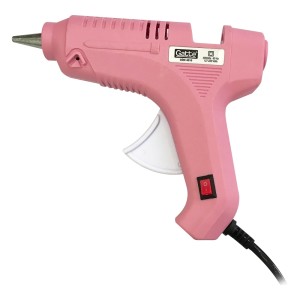 PISTOLA DE COLA QUENTE GRANDE 40W ROSA 4010 MAKE