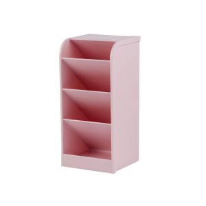ORGANIZADOR DE MESA DIAGONAL 4 DIVISÓRIAS ROSA PASTEL MAXCRIL