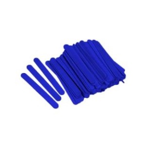 PALITO DE SORVETE MADEIRA PONTA REDONDA AZUL C/100 THEOTO