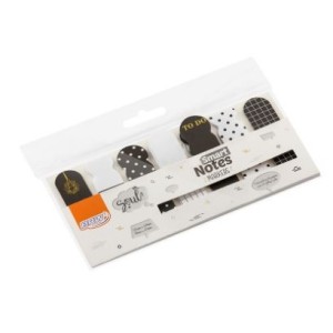 MARCADOR DE PÁGINA COM 7 BLOCOS DE 20 FOLHAS CADA BRW