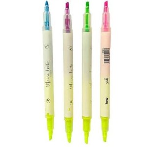 MARCA TEXTO NEON PONTA DUPLA BRW