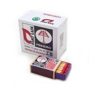 FÓSFORO EM PALITO 10 CAIXAS FIAT LUX