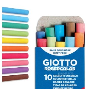 GIZ DE LOUSA ANTIALÉRGICO COLORIDO COM 10 UNIDADES GIOTTO