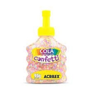 COLA CONFETTI 95G TUTTI FRUTTI ACRILEX