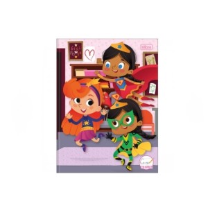 CADERNO 40FLS CALIGRAFIA COLEGIAL CAPA DURA BROCHURA SAPECA KIDS FEMININO TILIBRA
