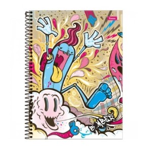 CADERNO 160FLS 10 MATÉRIAS UNIVERSITÁRIO CAPA DURA ESPIRAL BOMBER FORONI