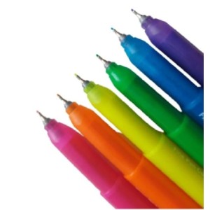 CANETA HIDROGRÁFICA FINE PEN COM 6 CORES NEON FABER CASTELL