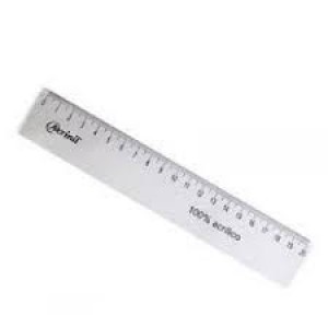 RÉGUA 15CM ACRÍLICA REF.1001 ACRINIL