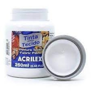 TINTA DE TECIDO FOSCA 250ML 519 BRANCO ACRILEX