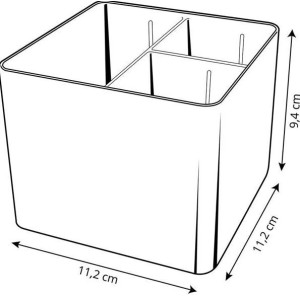 PORTA OBJETOS 3 DIVISÓRIAS 3020 PRETO DELLO