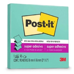 POST-IT POP UP AZUL AQUA 76x76 90FLS 3M