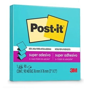 POST-IT POP UP PARAÍSO AZUL 76x76 90FLS 3M