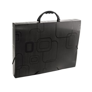 PASTA MALETA OFÍCIO PRETA COM ELÁSTICO 2152 DELLO