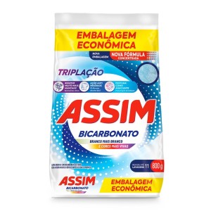 SABÃO EM PÓ 800GRS TRIPLAÇÃO BICARBONATO ASSIM