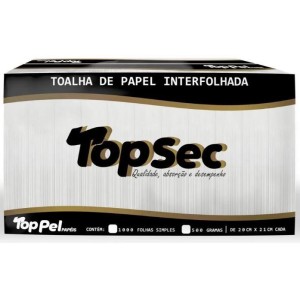 PAPEL TOALHA PREMIUM 20x21CM 1000FLS BRANCO 100% CELULOSE TOPPEL