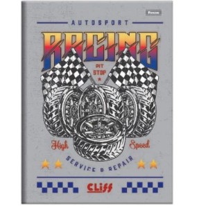 CADERNO 48FLS UNIVERSITÁRIO CAPA DURA BROCHURA CLIFF FORONI