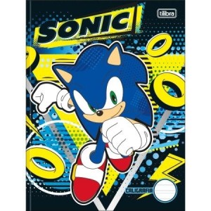 CADERNO 40FLS CALIGRAFIA COLEGIAL CAPA DURA BROCHURA SONIC TILIBRA