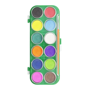 AQUARELA EM PASTILHA 12 CORES LEO&LEO