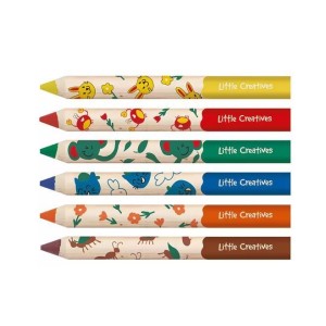 MEU PRIMEIRO LÁPIS DE COR LITTLE CREATIVES 6 CORES FABER CASTELL
