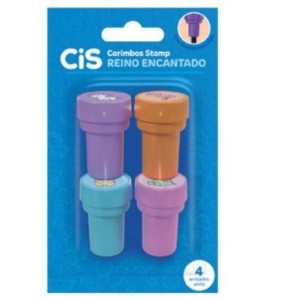 CARIMBO REINO ENCANTADO C/4 UNIDADES CIS 